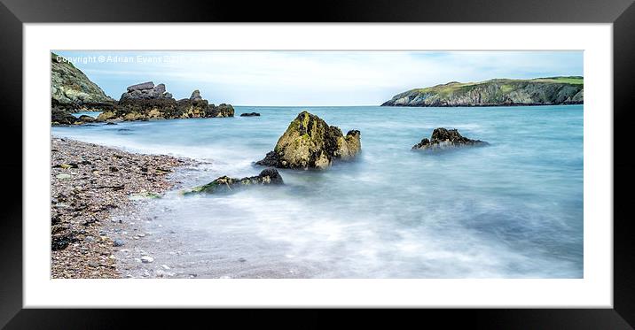 Cemaes Bay Anglesey Wales Framed Mounted Print by Adrian Evans
