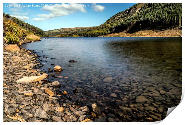 Lakeside Print by Adrian Evans