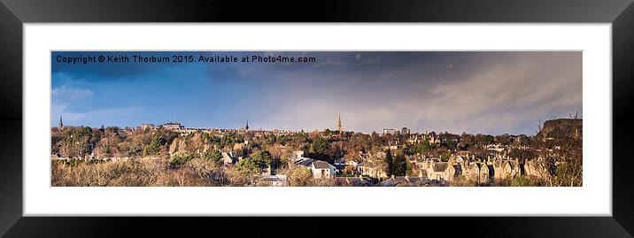 Edinburgh from Blackford Framed Mounted Print by Keith Thorburn EFIAP/b