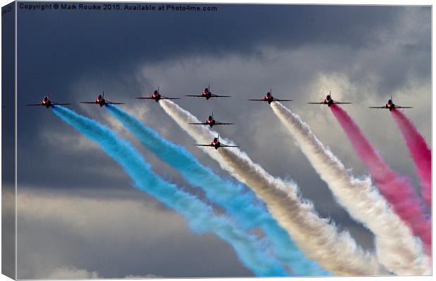  Ladies and Gentlemen, The Red Arrows Canvas Print by Mark Rourke