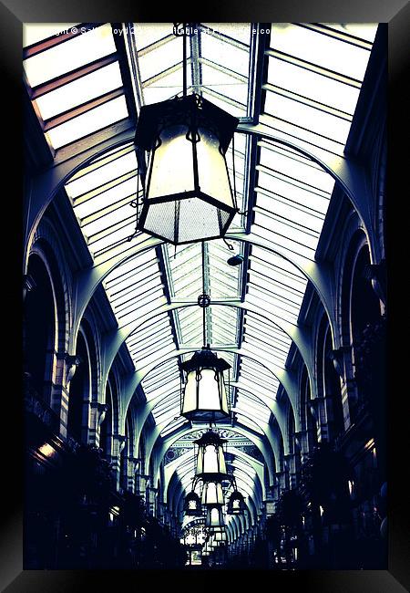  Royal Arcade Norwich Lamps Framed Print by Sally Lloyd