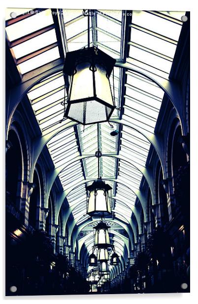  Royal Arcade Norwich Lamps Acrylic by Sally Lloyd