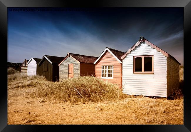 Hunstanton Beach Huts Framed Print by Martin Parratt