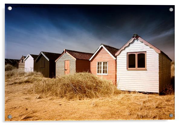 Hunstanton Beach Huts Acrylic by Martin Parratt