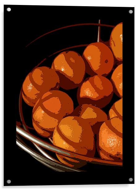 modern orange Acrylic by Heather Newton