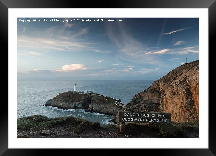  South Stack lighthouse, Anglesey Framed Mounted Print by Paul Farrell Photography