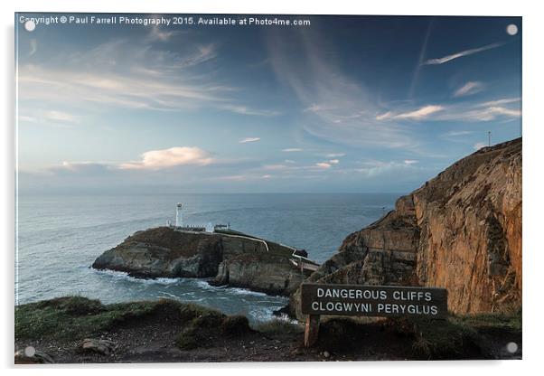  South Stack lighthouse, Anglesey Acrylic by Paul Farrell Photography