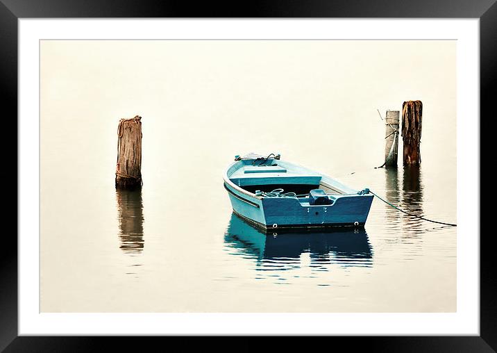 Boat Framed Mounted Print by Guido Parmiggiani