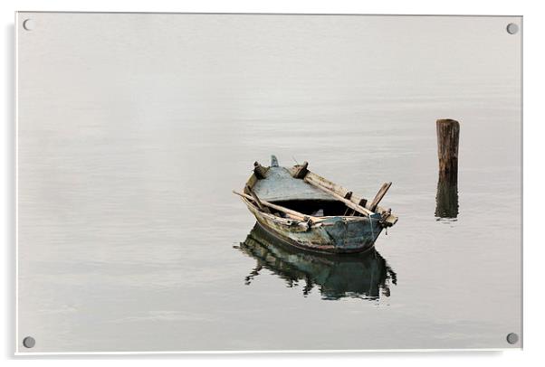 Boat  Acrylic by Guido Parmiggiani