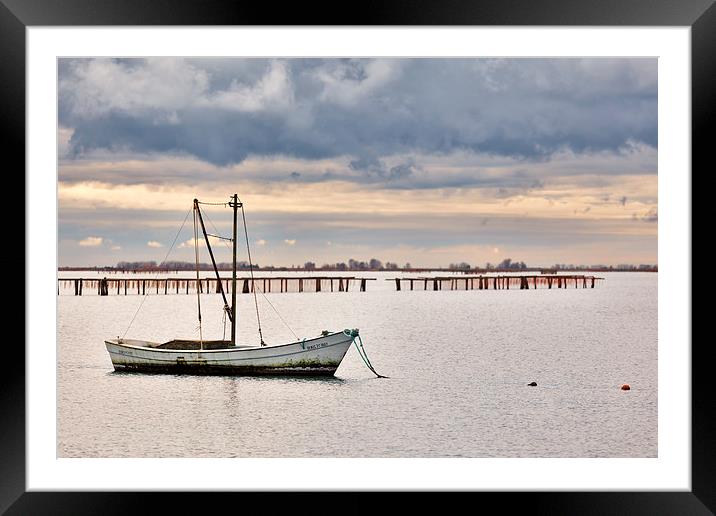 Boat  Framed Mounted Print by Guido Parmiggiani