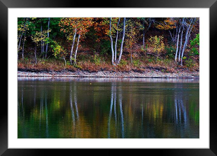  Autumn Reflections Framed Mounted Print by Rebecca Hansen
