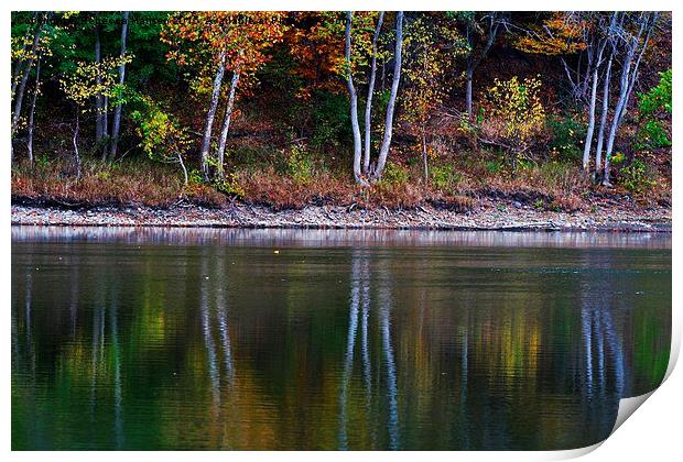  Autumn Reflections Print by Rebecca Hansen