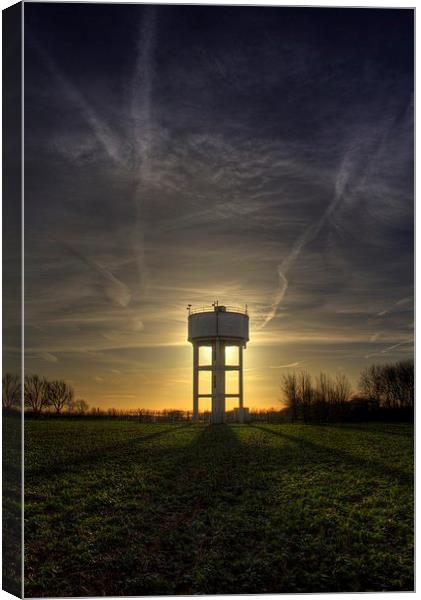  Grantham Water tower Canvas Print by Steven Shea