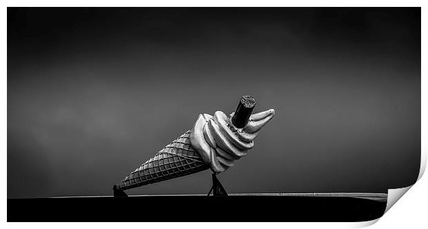model of an Ice cream cone Print by Leighton Collins