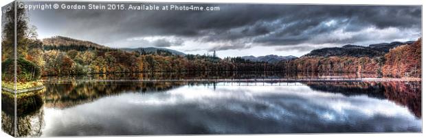  Loch Faskally in Autumn Canvas Print by Gordon Stein