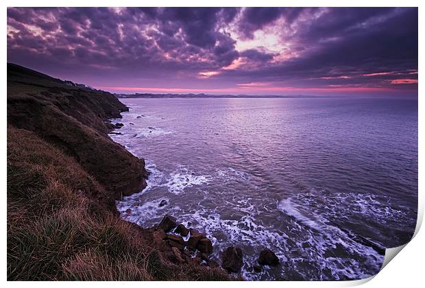  Saunton Sands sunrise Print by Dave Wilkinson North Devon Ph