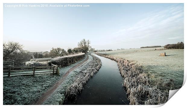  Winter at Ayshford Bridge  Print by Rob Hawkins
