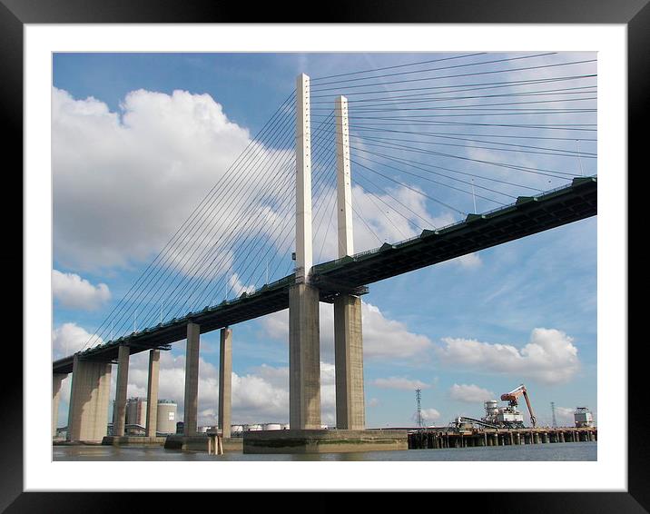  The QE2 Bridge Framed Mounted Print by Malcolm Snook