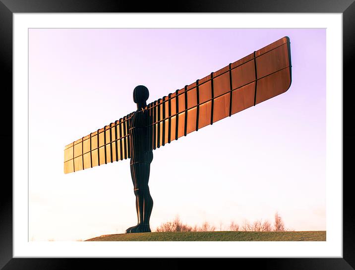  Angel of the North Framed Mounted Print by Helen Holmes
