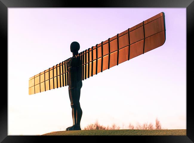  Angel of the North Framed Print by Helen Holmes