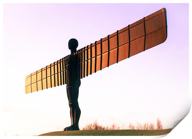  Angel of the North Print by Helen Holmes