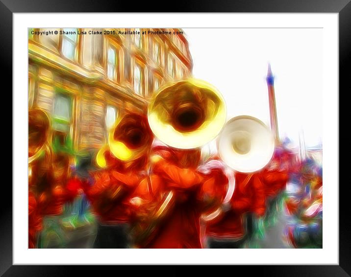  Big Brass Band Framed Mounted Print by Sharon Lisa Clarke