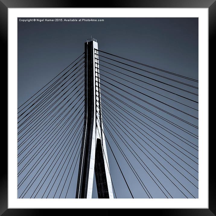 Guadiana International Bridge Framed Mounted Print by Wight Landscapes