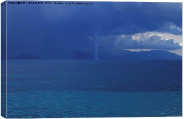  Funnel  Cloud  Canvas Print by Diana Mower