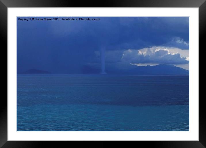  Funnel  Cloud  Framed Mounted Print by Diana Mower
