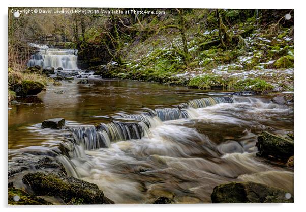  Ashgill Waterfalls - Alston Moor Acrylic by David Lewins (LRPS)