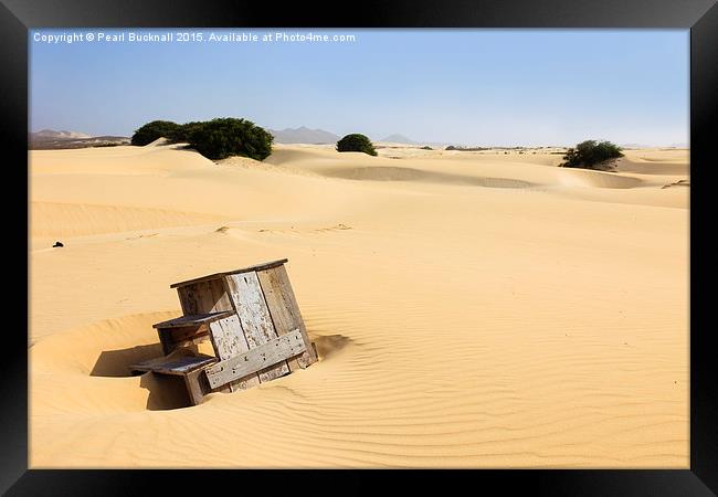 Desert Sands Framed Print by Pearl Bucknall