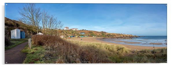  Coldingham Bay Panorama Acrylic by Alan Whyte
