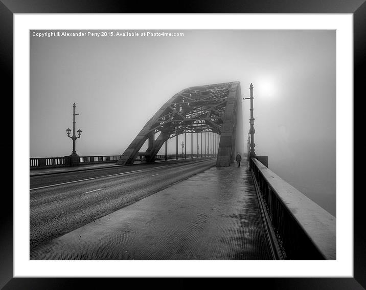  Fog on the Tyne Framed Mounted Print by Alexander Perry