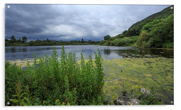  Duddingston Loch Acrylic by Alan Whyte