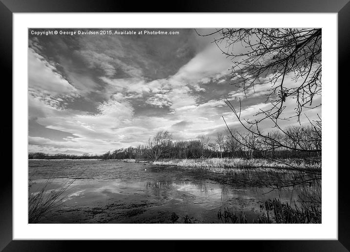  In the Mild Mid-Winter - Mono Framed Mounted Print by George Davidson