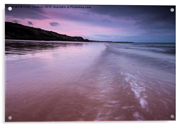 Sunrise on Gullane Beach Acrylic by Keith Thorburn EFIAP/b