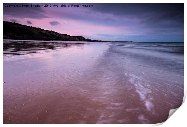 Sunrise on Gullane Beach Print by Keith Thorburn EFIAP/b
