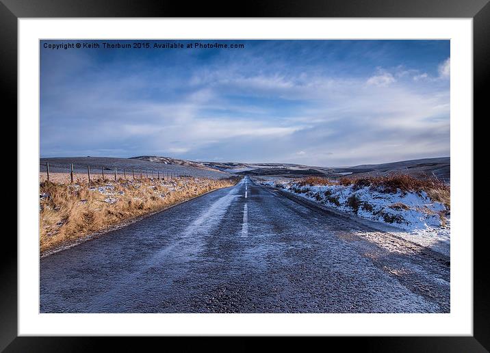 The road to Blackwater Framed Mounted Print by Keith Thorburn EFIAP/b