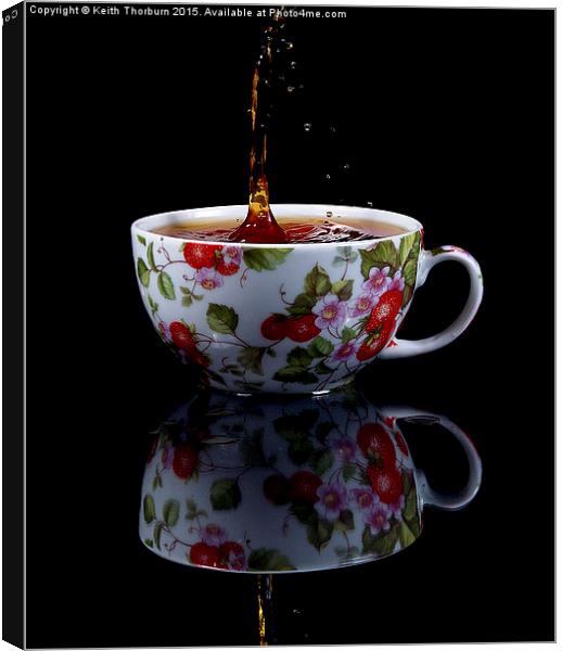 Tea Drops Canvas Print by Keith Thorburn EFIAP/b