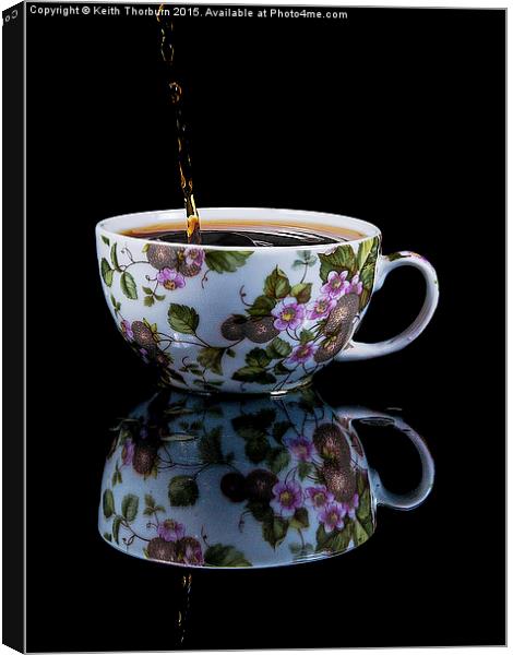 Tea Drops Canvas Print by Keith Thorburn EFIAP/b