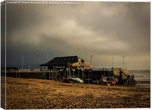  Stormy Broadstairs Canvas Print by Stewart Nicolaou