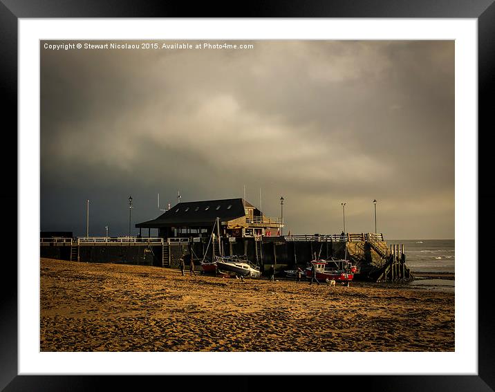 Stormy Broadstairs Framed Mounted Print by Stewart Nicolaou