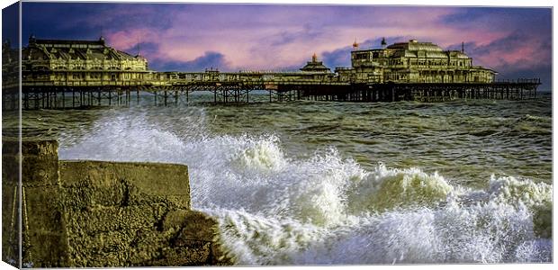 Memories Of The Old West Pier  Canvas Print by Chris Lord