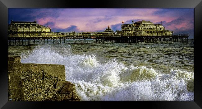 Memories Of The Old West Pier  Framed Print by Chris Lord