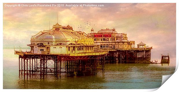 The Last Days Of The West Pier Print by Chris Lord