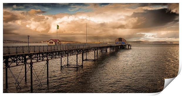  Mumbles pier and lifeboat station Print by Leighton Collins