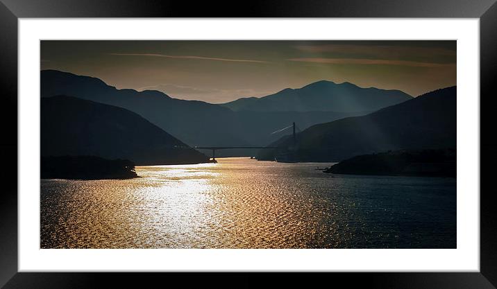  Early morning sailing into Dubrovnik Framed Mounted Print by Leighton Collins
