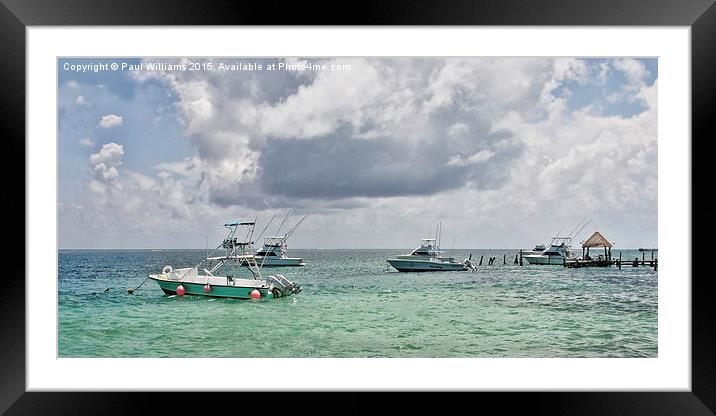  Fishing Boats Framed Mounted Print by Paul Williams