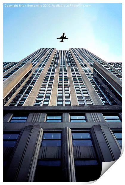  New York skyscraper Print by Ian Somerville
