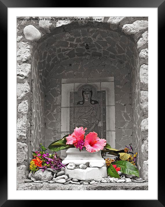  Amalfi Wayside Shrine Framed Mounted Print by Robert Murray